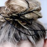 Quick hair tip: Leather bun bondage