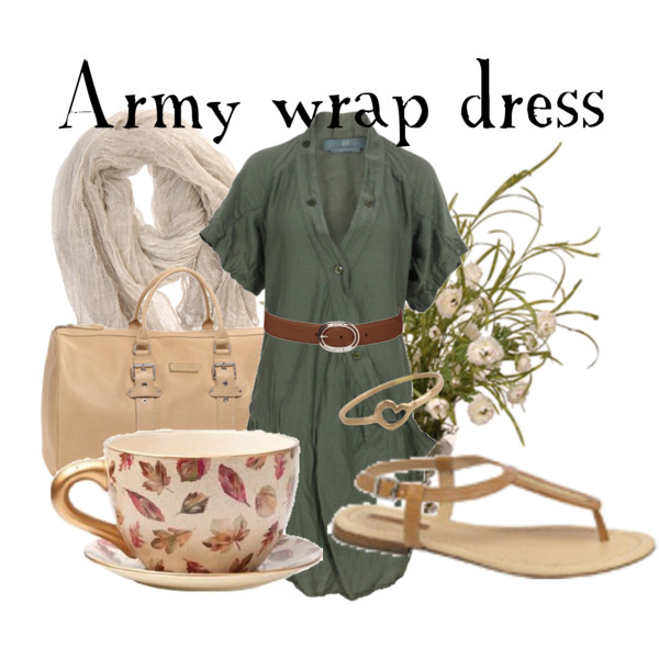 Army wrap breastfeeding dress