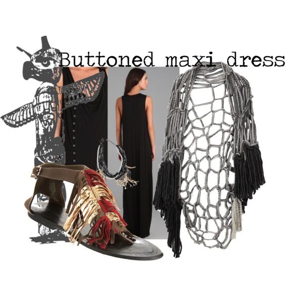 Maxi breastfeeding dress