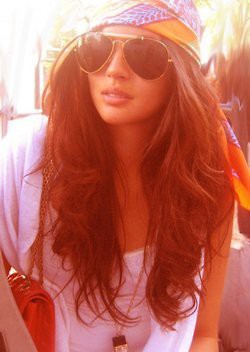 hair scarf beach