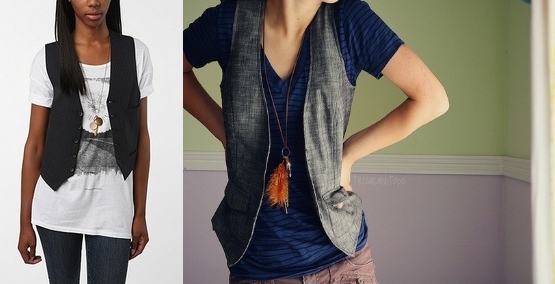 waist coat and t shirt