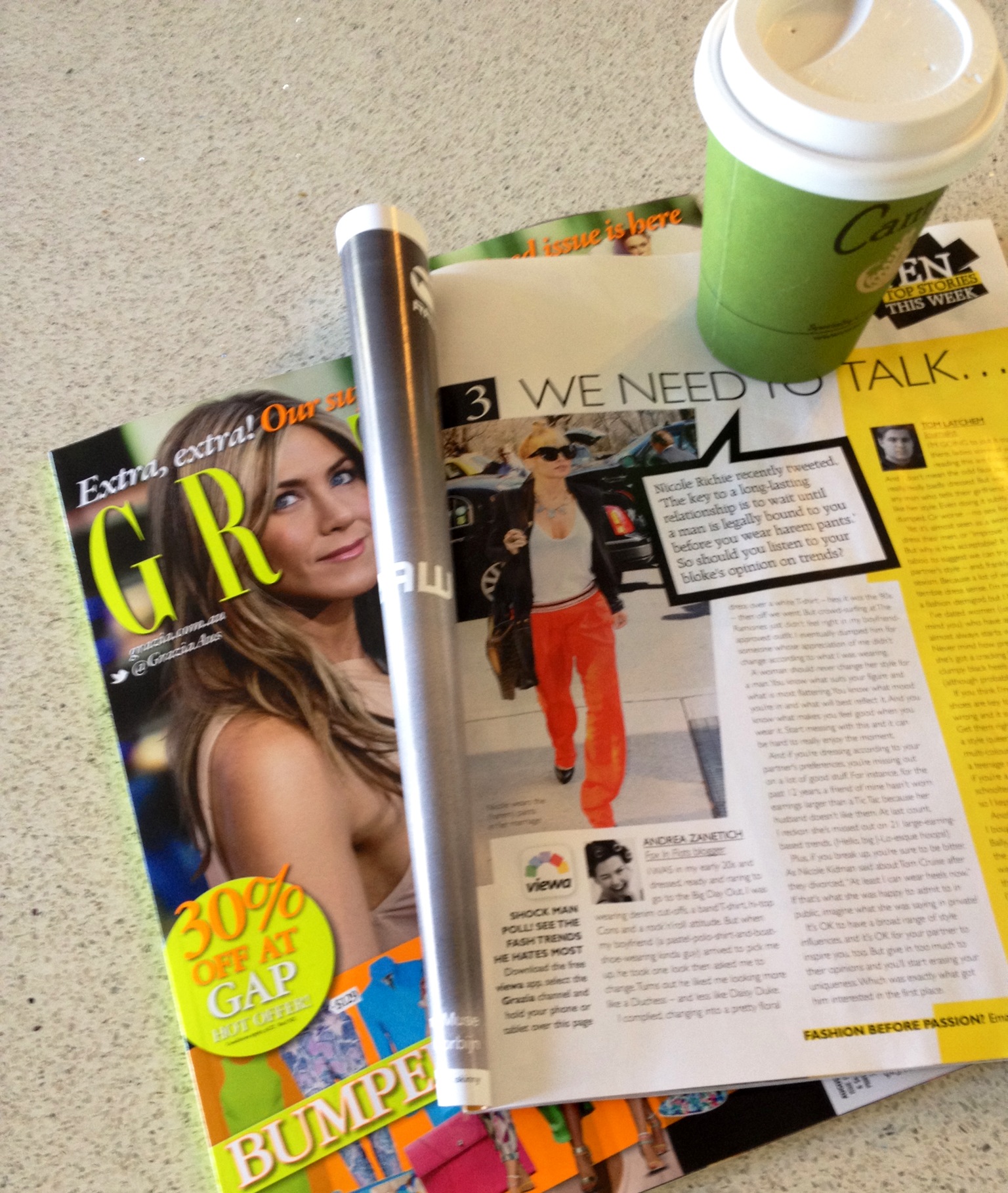 Andrea Michelle Fox in Flats Writer for GRAZIA 