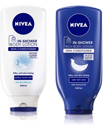 nivea in shower body lotions