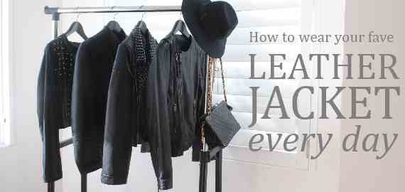 How to wear a leather jacket every day