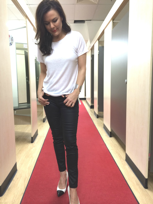 Andrea Michelle Fox in Flats in Dannii Minogue Target Petites Skinny Jeans