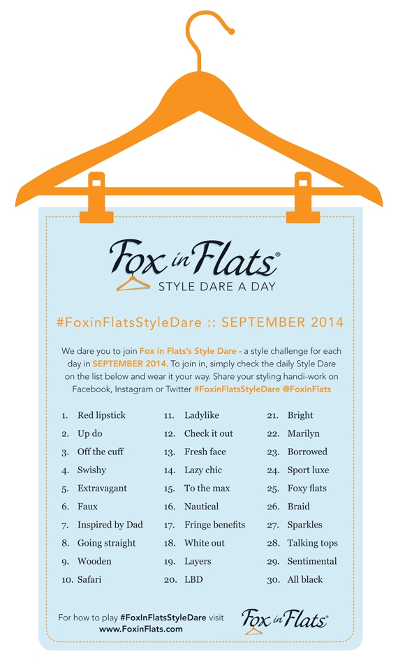 Fox in Flats Style Dare September