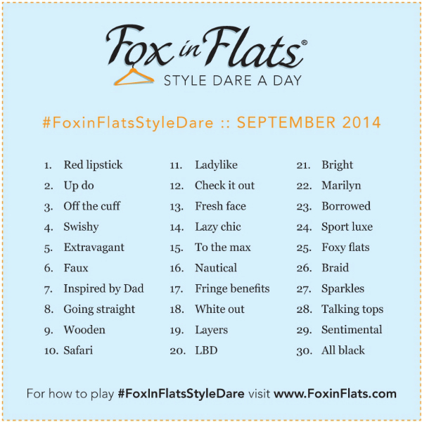 Fox in Flats Style Dare September 2014