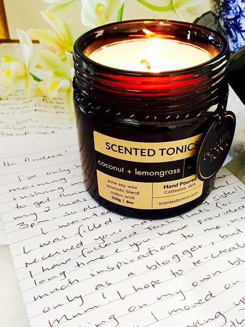 scented tonics candle
