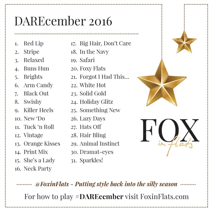 DAREcember 2016 list